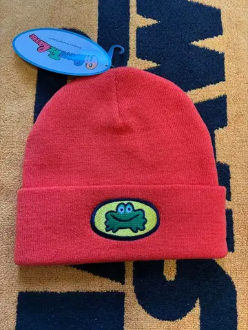 미사용 새상품 파라파라 래퍼 니트 모자 size Free 오렌지