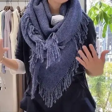 이시카와 라보 프린지 머플러 미사용