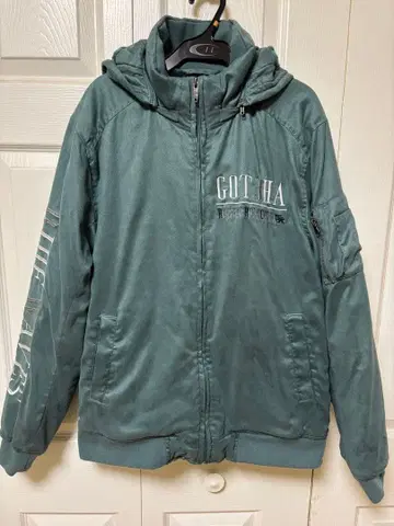 GOTCHA 블루종 갓차 지퍼 후드티