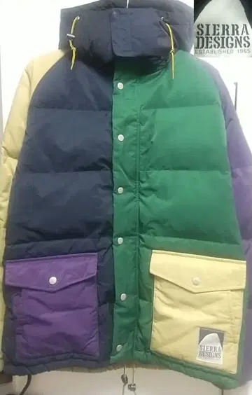 SIERRA DESIGN 멀티 컬러 다운 자켓 페더