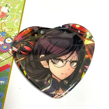 단간론파 대동창회 드레스업 하트형 캔뱃지 후카와 토우코