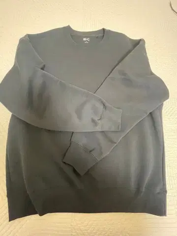 UNIQLO:C 크루넥 오버 사이즈 맨투맨 L (블랙)