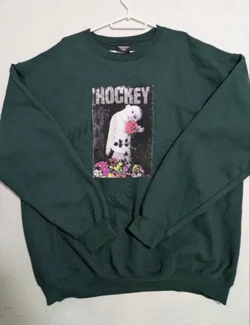 HOCKEY 그린 맨투맨 XXL