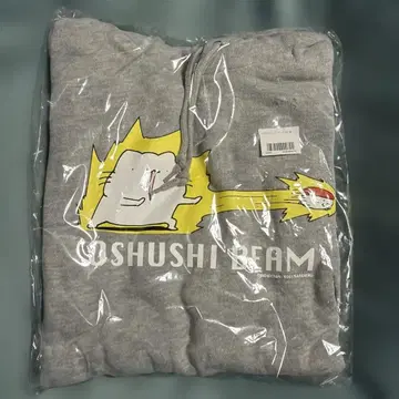 오슈시 x 카라멜 오슈시 BEAM 후드티 그레이