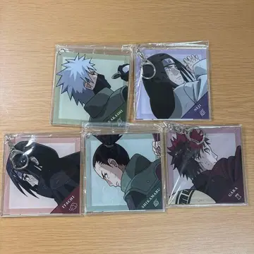 나루토 싸우는 등 아크릴 키링 5개 세트