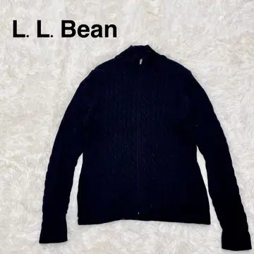 엘엘빈 블랙 케이블 니트 스웨터 M 사이즈 코튼 100%