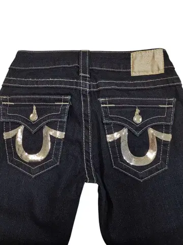 트루릴리젼 스팽글 스키니 데님