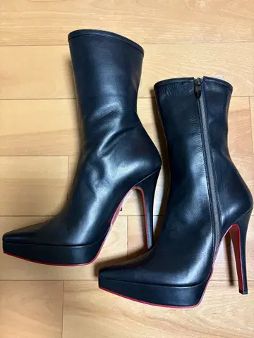 Comex 블랙 가죽 부츠