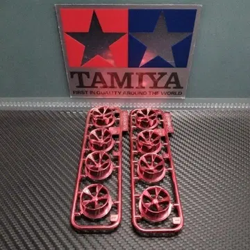 미니 사륜구동 소경 로우하이트 타이어용 휠 5 스포크 레드 도금 2 세트