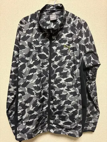 PUMA 카모 패턴 풀 지퍼 자켓 골프웨어 윈드 브레이커