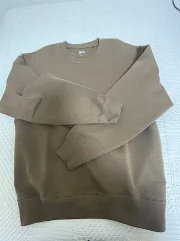 UNIQLO:C 크루넥 오버 사이즈 맨투맨 L (브라운)