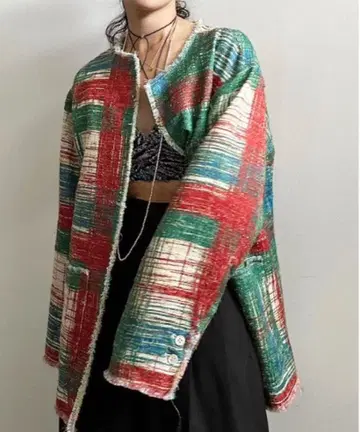 Ameri LADY LIKE PRINT TWEEDS JACKET