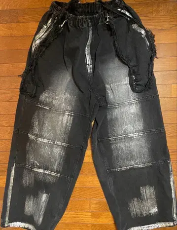 아들러 서스펜더 와이드 데님