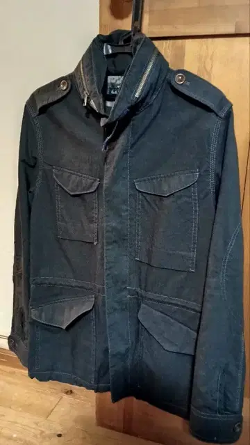 폴 스미스 Paul Smith jeans M65 필드 후드티 블랙