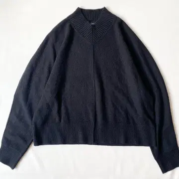 [새상품급] 띠어리 퓨어 캐시미어 하이넥 콘터도 슬리브 니트 S