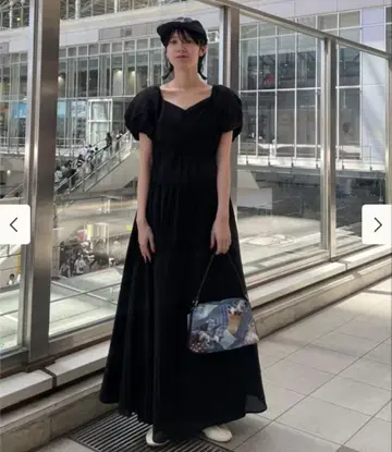 ray beams/백 크로스 스퀘어 넥 원피스