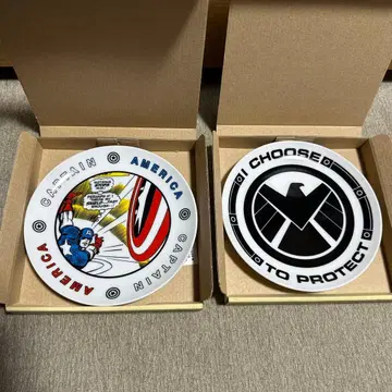 [ 미사용 ] 마블전 플레이트 2개 세트