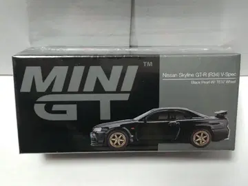 MINI GT 1/64 스카이라인 GT-R R34 V 스펙 블랙