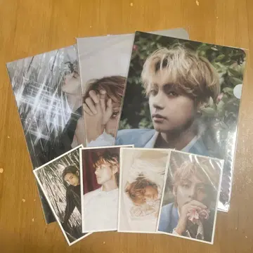 BTS V 태태 DICON 클리어 파일 엽서 세트