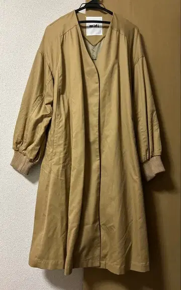 로즈버드 mici 노카라 코트 베이지