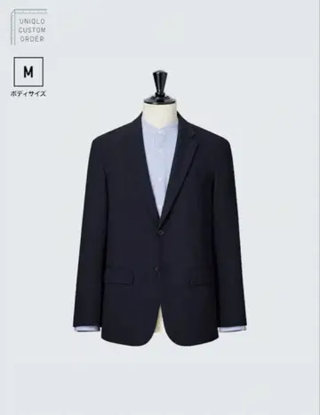 1회 착용 25년 모델 유니클로 칸도우 자켓 울 라이크 네이비 M