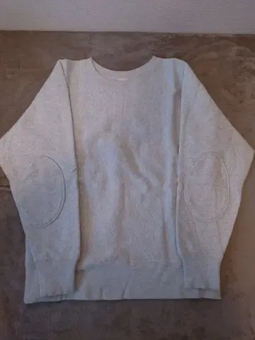 Champion / 엘르 엘보 패치 크루넥 맨투맨 (속기모)