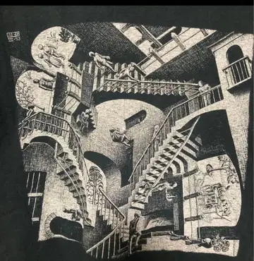 M.C. 에셔 티셔츠 착시 아트 티셔츠