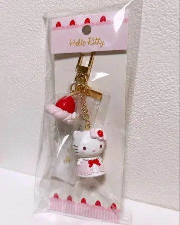 산리오 딸기 휘핑 디자인 시리즈 키링 헬로키티