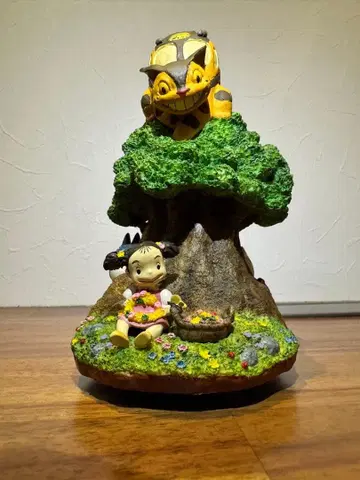 토토로 고양이 버스 피규어 오르골 박스 포함