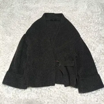 FLORENT 성숙한 페미닌 니트 가디건 벨트