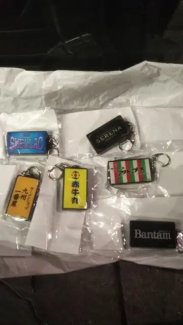 미사용 새상품 [ 6개 세트 ] 용과 같이 극 카무로쵸 간판 키링