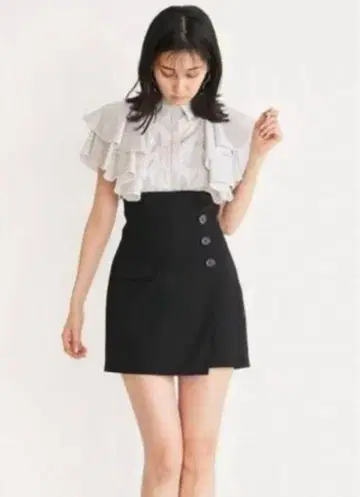 SNIDEL 스나이델 하이웨스트 큐롯 숏팬츠 스카쇼팬