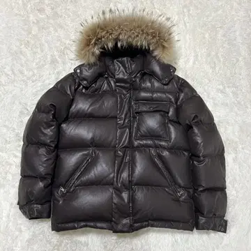 폴스미스 다운 자켓 퍼 포함 두툼 XL 브라운 2way
