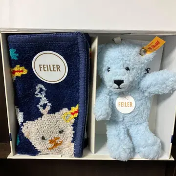 Steiff x FEILER 손수건과 키링 세트