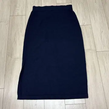 띠어리 울 캐시미어 니트 롱 스커트 슬릿