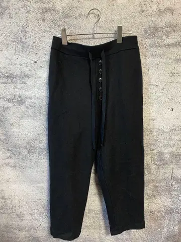 트로와 프론트 버튼 울 팬츠