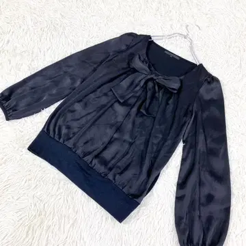 [일본제] ANAYI 아나이 티셔츠 리본 앞뒤 소재 절개 38