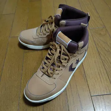 컨버스 하이컷 스니커즈 브라운 컨디션 최상 26.5cm