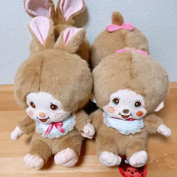 라떼 브라운 L 사이즈 봉제 인형 몽치치 침탄 전 2종 x 2세트