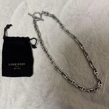 LOSEFORD 실버 체인 목걸이