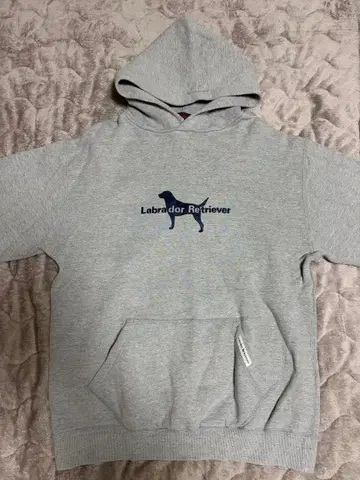 Labrador Retriever 그레이 후드티