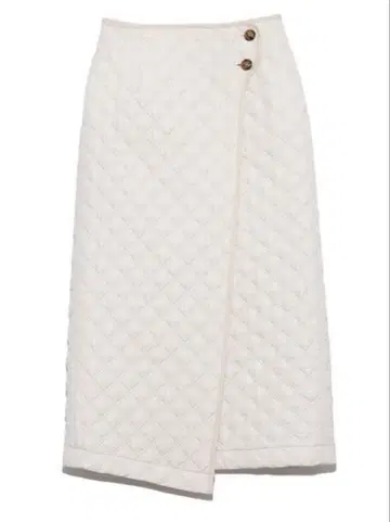 [ 새상품급 ] lilybrown 화이트 퀼팅 타이트 스커트