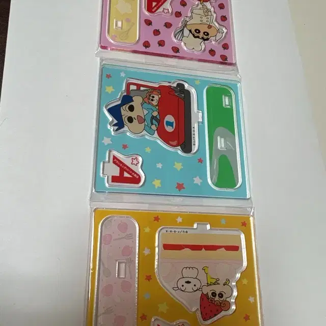 짱구 액션마트 아크릴 스탠드 디오라마 3종 세트