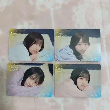 노기자카46 모바일 노기box B상 양면 포토 카드 회장 한정판 4기생