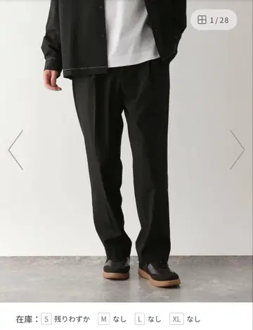 어반 데님 클린 와이드 L 사이즈 블랙