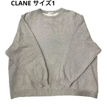 [ CLANE ] 그레이 맨투맨 상의