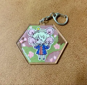 사이키 쿠스오의 재난 사이키 쿠스케 아크릴 키링 그래프아트 꽃놀이