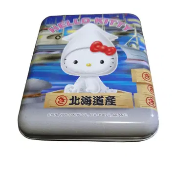 헬로키티 콜렉터블 캔 산리오 홋카이도 한정 오징어