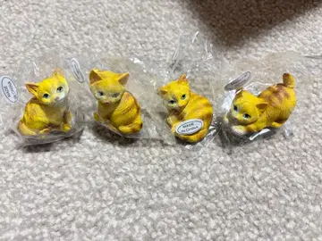 고양이 피규어 4체 세트