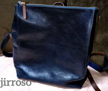 jirosso 지 네이비 가죽 백팩 가방 새상품급 일본제